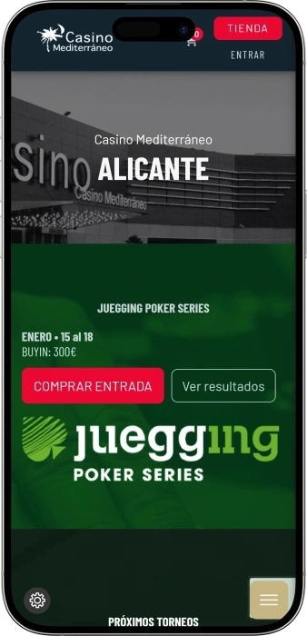 Aplicación de Casino Mediterráneo Alicante